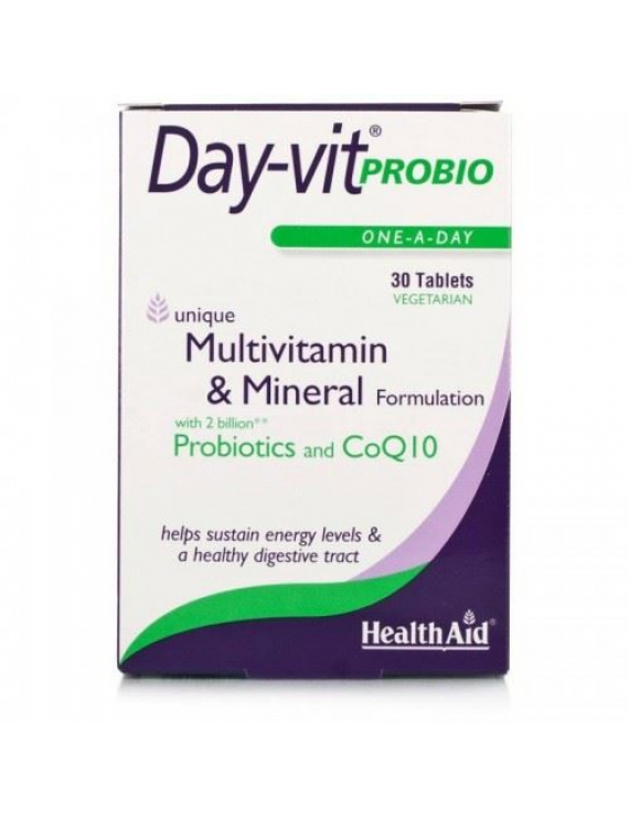 Health Aid Day-Vit Probio, Συνδυασμός Βιταμινών με Προβιοτικά, 30tab