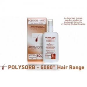 POLYSORB-6080  Hair Reactive lotion, 50ml  Φυσικό παρασκεύασμα κατά της τριχόπτωσης και της   αυξημένης λιπαρότητας του τριχωτού.