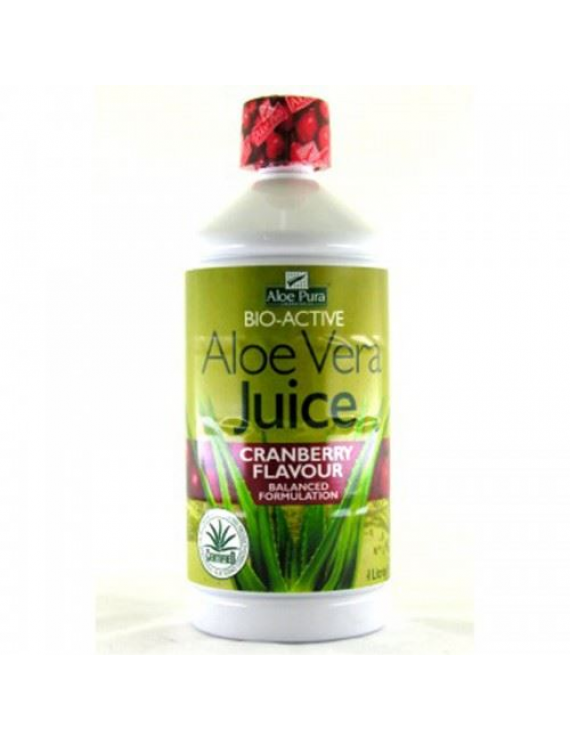 Optima Aloe Vera Juice Cranberry Flavour BIO-ACTIVE 1lt