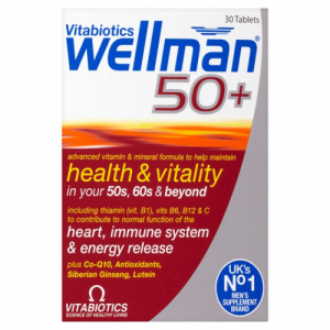 Vitabiotics Wellman 50+, 30tabs