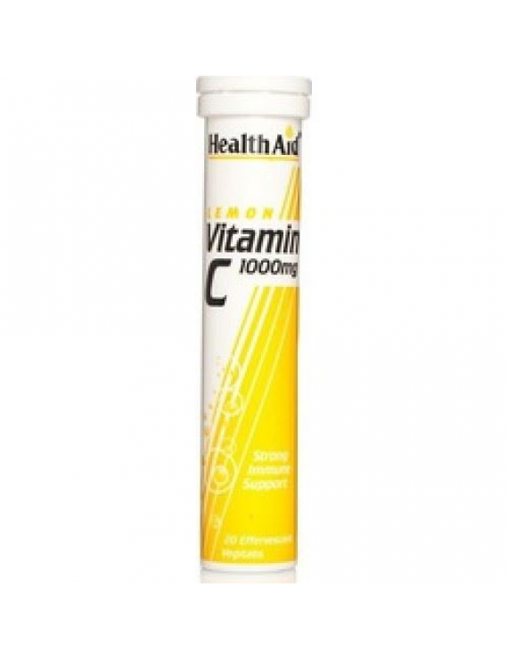 Health Aid Vitamin C 1000mg Δισκία Με Υψηλή Περιεκτικότητα Σε Βιταμίνη C Λεμόνι 20Δισκία