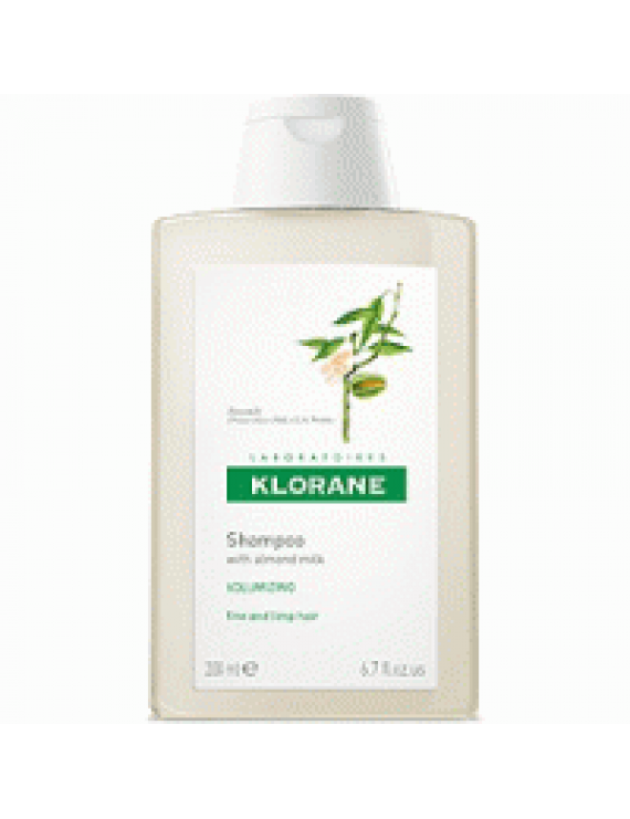 Klorane Shampoo Lait D Amande Σαμπουάν με γαλάκτωμα αμυγδάλου για λεπτά μαλλιά που χρειάζονται όγκο 200ml
