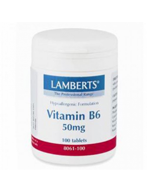 Lamberts Vitamin B6 50mg (Pyridoxine) 100 tablets