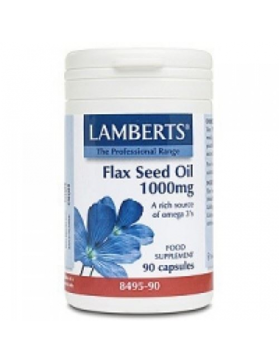 Lamberts Flax Seed Oil 1000mg (Λάδι από Λιναρόσπορο) 90 Caps