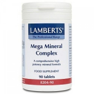 Lamberts Mega Mineral Complex Σύμπλεγμα Μετάλλων 90 Tablets