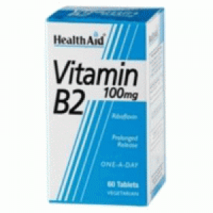 Health Aid Vitamin B2 100mg, 60 Tablets