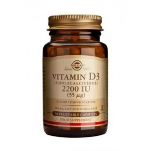 Solgar Vitamin D3 2200 IU (55 μg) 50 Φυτικές Κάψουλες