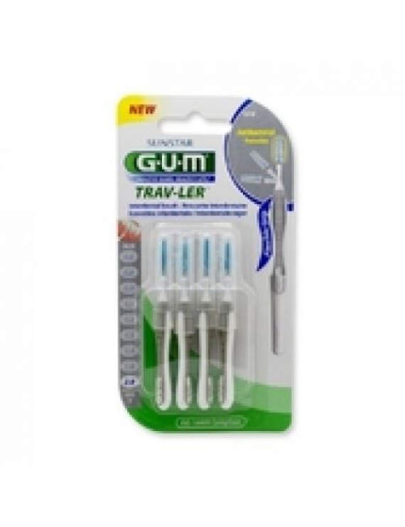 Gum Trav-ler Interdental Brush Μεσοδόντιο Βουρτσάκι 2,0mm Γκρι 6 τμχ 1618