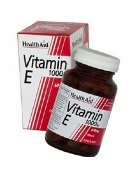 Health Aid Vitamin E 1000iu Natural capsules 30's
