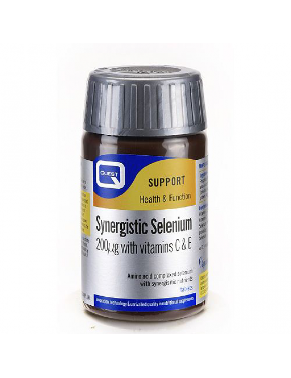 Quest Synergistic Selenium 200mg with Vitamins C & E 30 ταμπλέτες