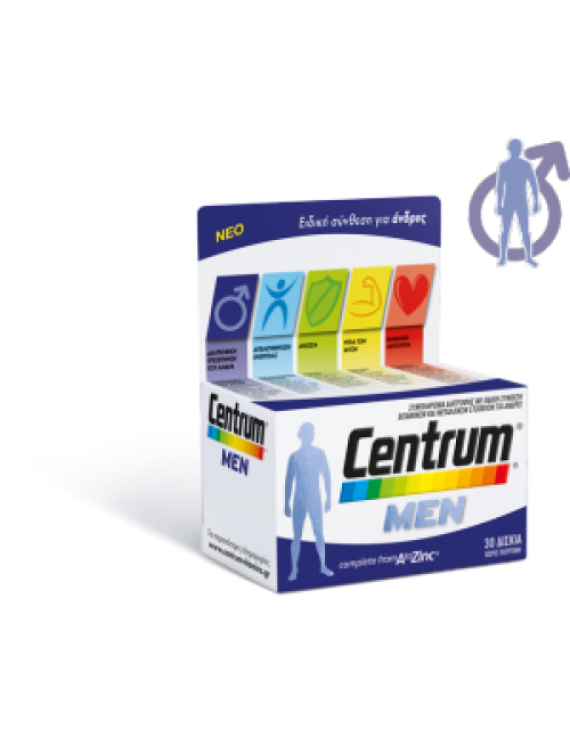 Centrum For Men Multivitamin And Mineral Supplement 30 Tablets