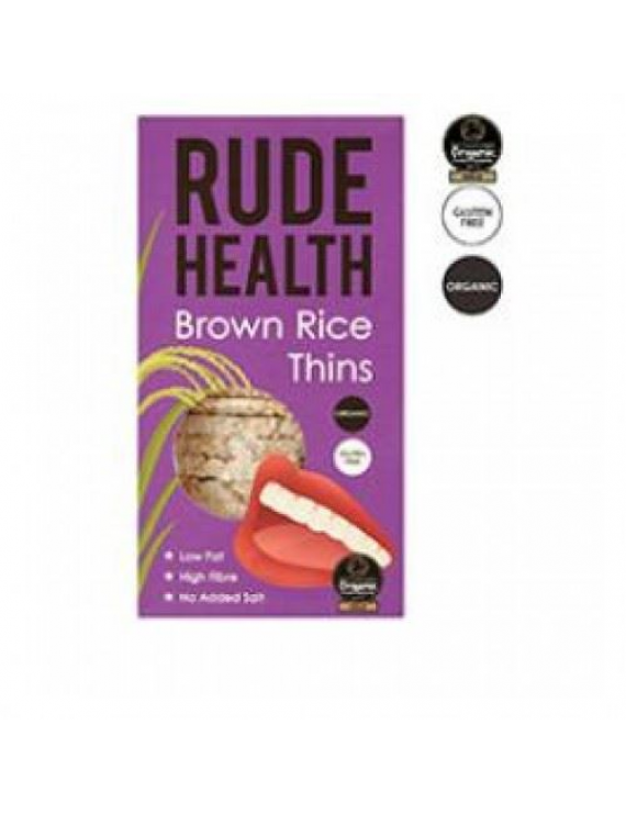 Rude Health Καστανό Ρύζι Thins Βιολογικά 130 γρ