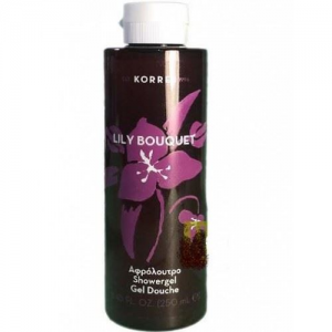 Korres Showergel Lily Bouquet Αφρόλουτρο με Ενυδατικές Πρωτείνες Σιταριού ,250ml