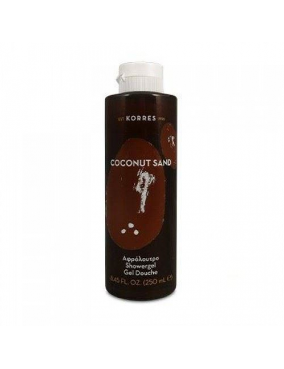 Korres Showergel Coconut Sand Αφρόλουτρο με Ενυδατικές Πρωτείνες Σιταριού ,250ml