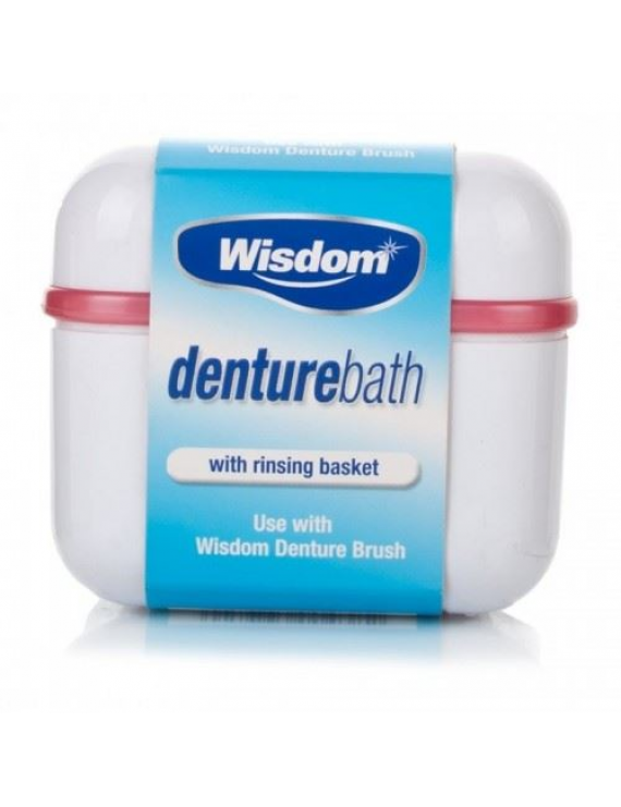 Wisdom Denture Bath, θήκη μασέλας για τον καθαρισμό και την αποθήκευση της μασέλας 1 τεμάχιο