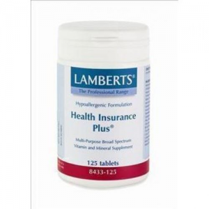 LAMBERTS HEALTH INSURANCE PLUS 125 tabs Πολυβιταμίνη σταδιακής απορρόφησης για άτομα με προβλήματα δυσαπορρόφησης