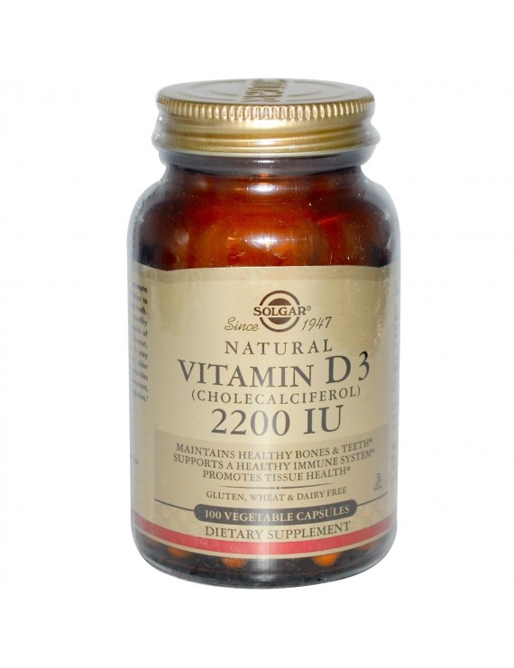 Solgar Vitamin D3 2200IU 100 Caps