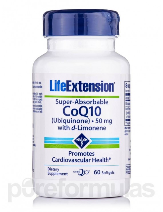 Life Extension Super Absorbable CoQ10 With D Limonene Ενέργεια και Προστασία του Καρδιαγγειακού 60 softgels