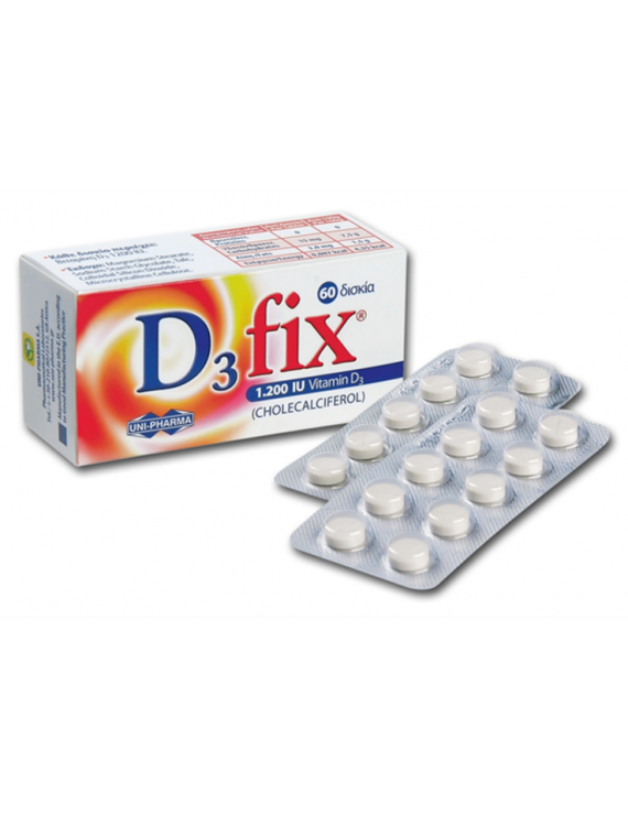 Uni-Pharma D3 Fix Extra 1200 IU/60tab (Vitamin D3)