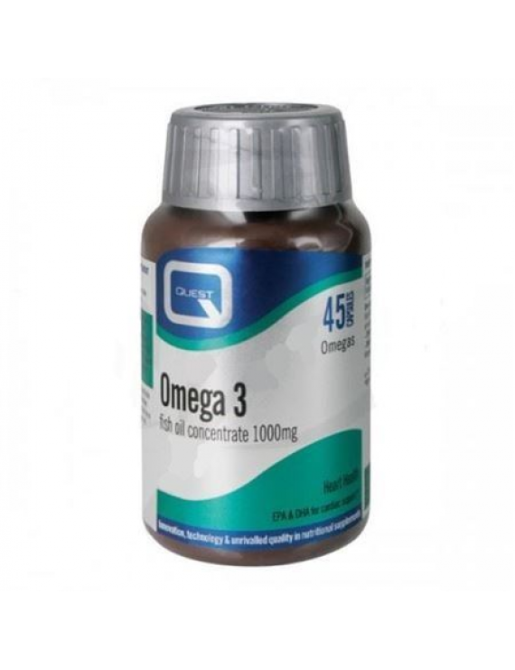 Quest Omega 3 (fish oil concetrate) 1000 mg 45 caps