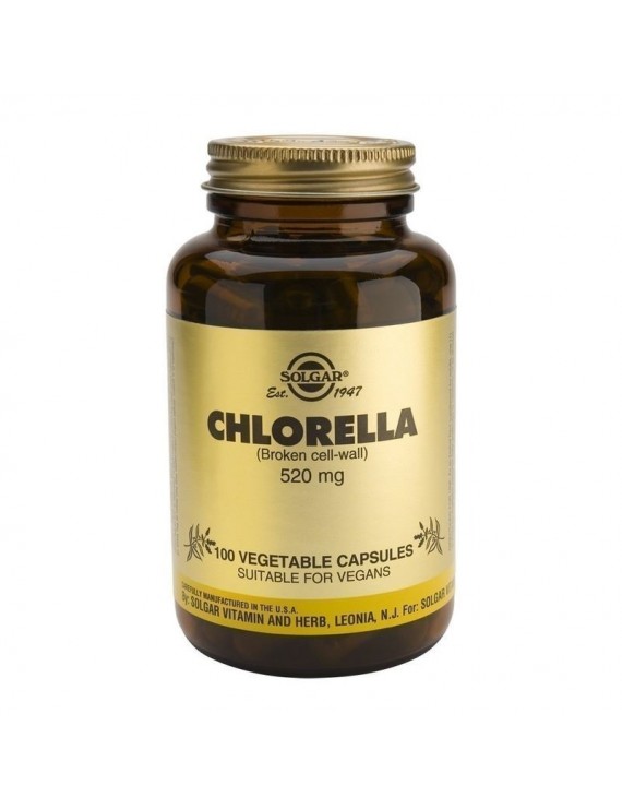 Solgar Chlorella , 100 Vegetable Capsules(αποτοξινωση)