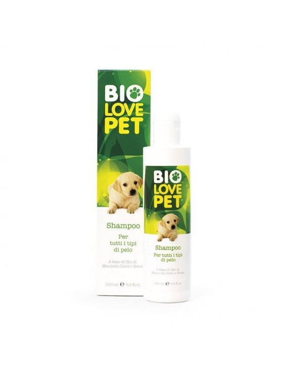 Bio Love Pet Shampoo for all types 250ml,Σαμπουάν για όλους τους τύπους με βιολογικά συστατικά
