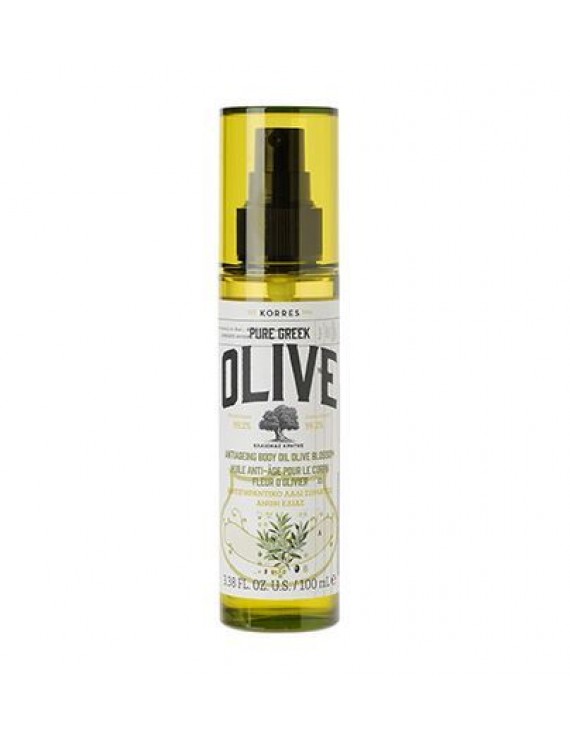 Korres Pure Greek Olive Antiageing Body Oil Olive Blossom Αντιγηραντικό Ξηρό Λάδι Σώματος με Άνθη Ελιάς, 100ml 