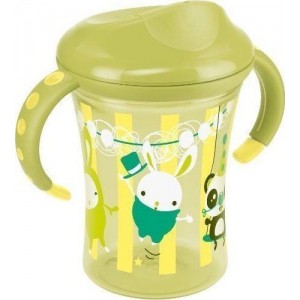 Nuk Easy Learning Trainer Cup,(10.255.269) με χείλος στομίου, κατάλληλο για παιδιά από 8 μηνών & άνω, σε χρώμα πράσινο, 250ml.