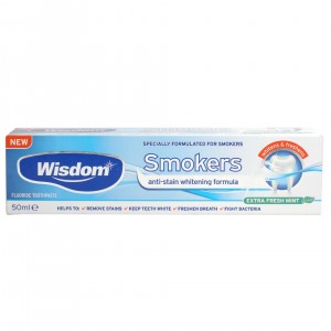 Wisdom Smokers Λευκαντική Οδοντόκρεμα για Καπνιστες 50ML