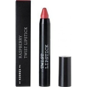 Korres Rasberry Twist Lipstick Luscious Κραγιόν σε Μορφή Μολυβιού για Εξαιρετική Απόδοση Χρώματος, Διάρκεια & Λάμψη, 2.5g