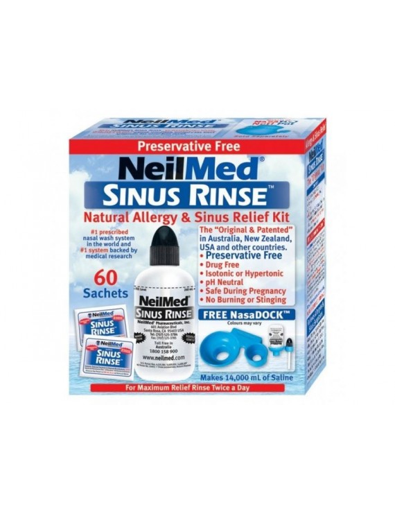 NeilMed Sinus Rinse Original Kit, 1 Συσκευή + 60 Φακελάκια
