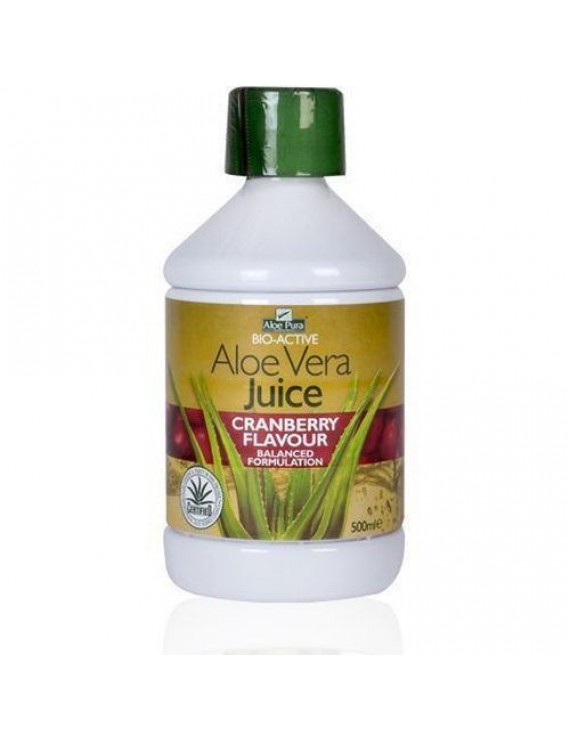 Optima Aloe Vera Juice Cranberry Flavour BIO-ACTIVE 500ML
