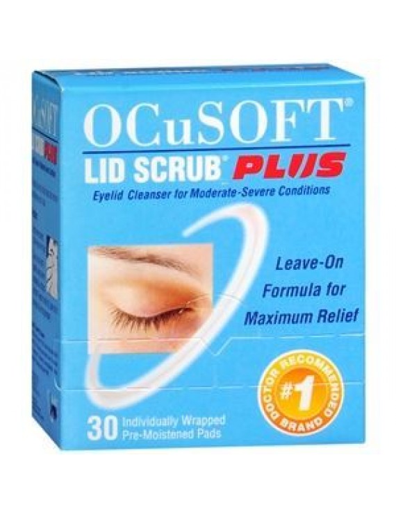 OcuSoft Eyelid Cleanser Pads, 30 pads : Εμποτισμένα πανάκια καθαρισμού βλεφάρων