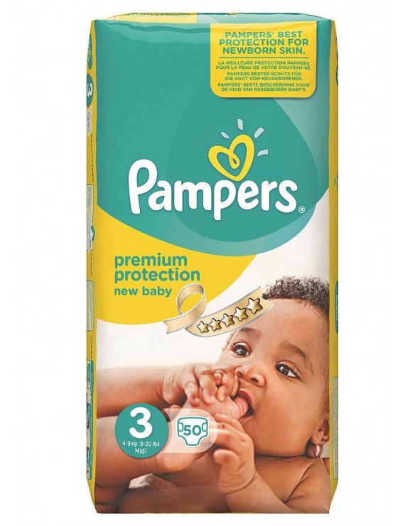 Pampers New Baby Midi 50τεμ No3 (4-9kg)