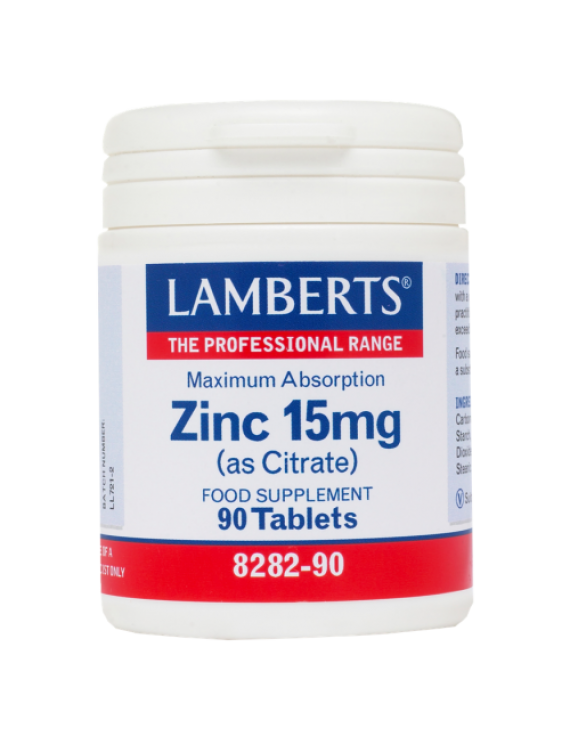 Lamberts ZINC 15mg (Citrate) - Ανοσοποιητικό, 90tabs