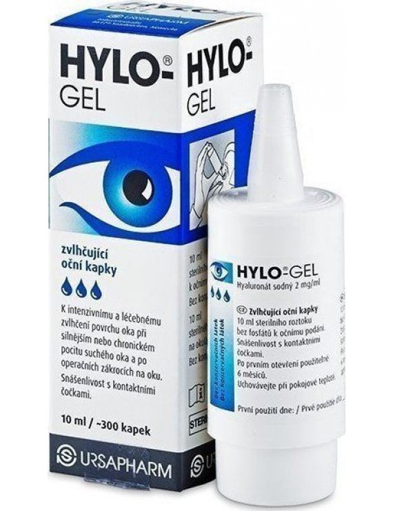 Hylo Gel Οφθαλμικές Σταγόνες για μια μακράς διάρκειας λίπανση 10ml