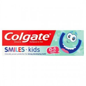 Colgate Smiles Kids Παιδική Οδοντόκρεμα Ειδικά Σχεδιασμένη για Νεογιλά Δόντια & Ευαίσθητα Ούλα 0-5 Ετών 50ml
