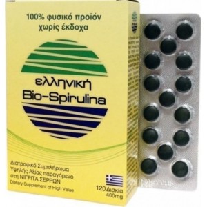 Ελληνική Bio-Spirulina 120 δισκίων των 400mg