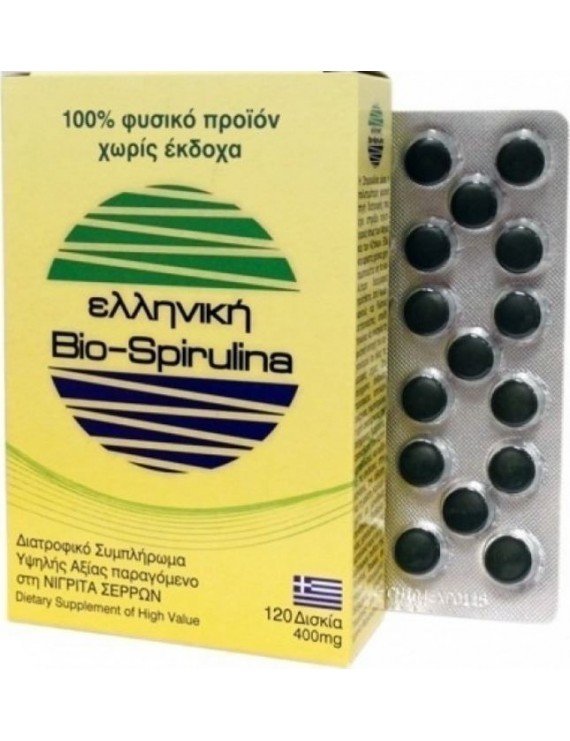 Ελληνική Bio-Spirulina 120 δισκίων των 400mg