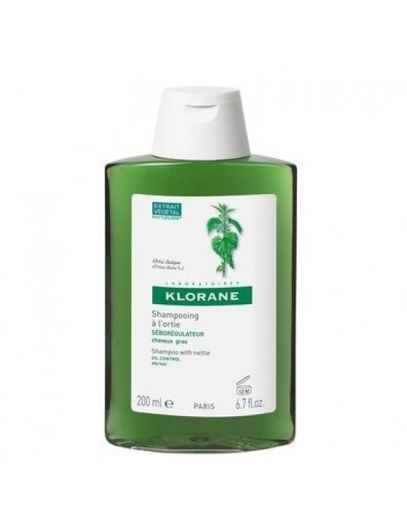 Klorane Shampoo Ortie Σαμπουάν με εκχύλισμα τσουκνίδας για λιπαρά μαλλιά 200ml