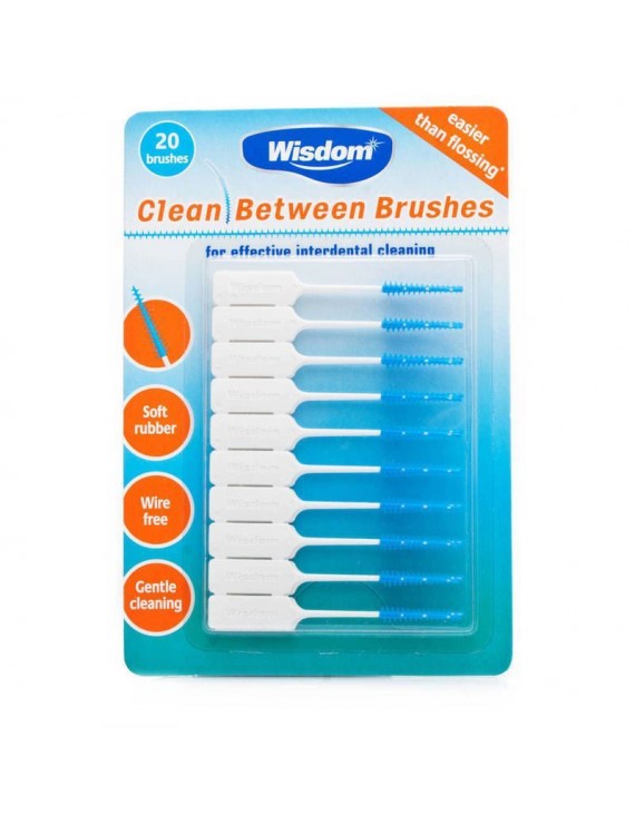 Wisdom Clean Between Brushes Blue (fine size) 20 τεμάχια