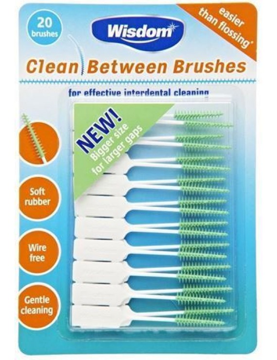 Wisdom Clean Between Brushes Green (medium size) 20 τεμάχια