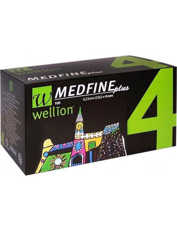 Wellion Medfine Lancets 32g x 4mm x 100 Tμχ