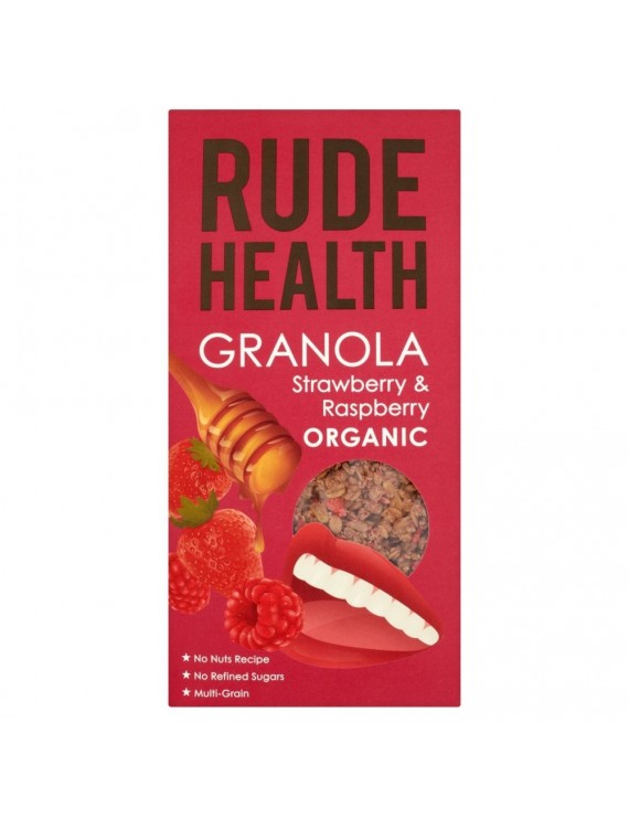 Rude Health Granola Φράουλα & βατόμουρα Βιολογικά 450 γρ