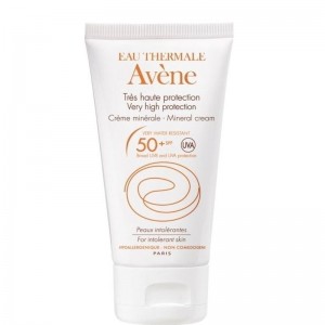 Avene Mineral Cream - Αντηλιακή Κρέμα Προσώπου Πολύ Υψηλής Προστασίας SPF50+ για Μη Ανεκτικές Επιδερμίδες 50ml
