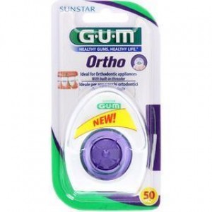 Gum Ortho Floss 3220 Πρακτική Συσκευασία 50τμχ