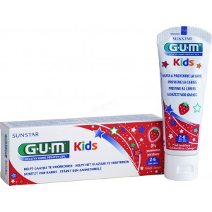Gum Kids 2 - 6 Ετών Οδοντόκρεμα 50ml Φράουλα,  για παιδιά 6 ετών & κάτω