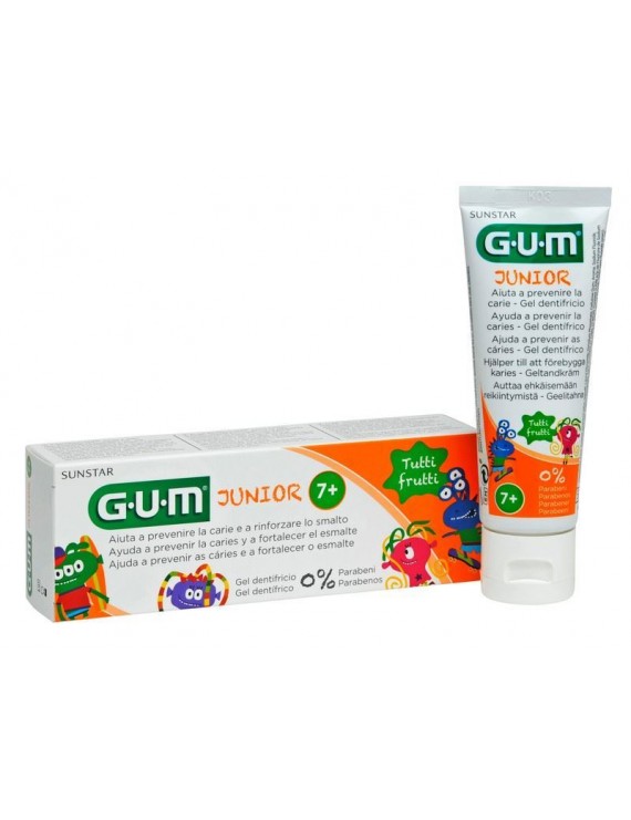 Gum Junior 7-12 Παιδική Οδοντόκρεμα Tutti Frutti 50ml