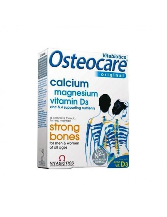 Vitabiotics Osteocare Σκεύασμα Με Ανθρακικό Ασβέστιο 30 tabs