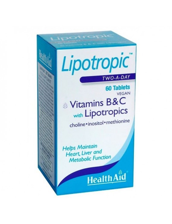 Health Aid Lipotropics with Vitamins B & C, 60 Tablets